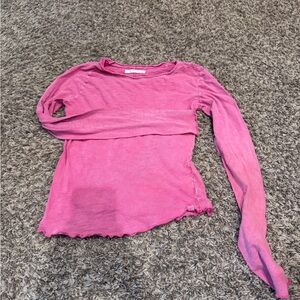 We The Free Pink Long Sleeve Top